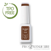 Vernis semi-permanent 1944 Paris Gel Vegan, teinte Giada NGV266. Couleur marron moyen, terre de Sienne au fini crème. Formule professionnelle sans Hema et sans TPO, format 7ml.