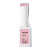 Flacon blanc du vernis semi-permanent 1944 Paris Gel Vegan Arielle NGV289, teinte rose tendre pastel, sur fond blanc.