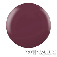 CND Shellac Feel The Flutter, teinte prune foncé profond.
