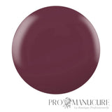 CND Shellac Feel The Flutter, teinte prune foncé profond.
