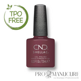 Flacon de vernis semi-permanent CND Shellac Married to the Mauve, teinte mauve profond et crémeuse, format 7,3ml, formule sans TPO.