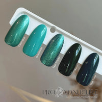 Comparaison de couleurs vertes Shellac