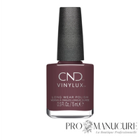 Flacon de vernis à ongles CND Vinylux Married to the Mauve, teinte mauve crème élégante, format 15ml.