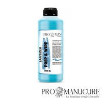 Bouteille 1L de Cleaner dégraissant professionnel ProManucure parfum menthe pour ongles en gel.