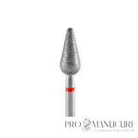 Fraise diamant STALEKS Expert FA101R050/12 poire arrondie rouge 5mm/12mm