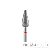 Fraise diamant STALEKS Expert FA101R050/12 poire arrondie rouge 5mm/12mm