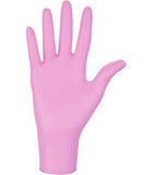 Gants 100% Nitriles Rose Clair Epais x 100
