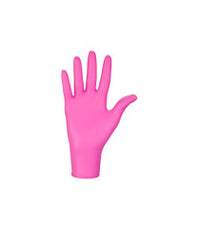 Gants 100% Nitriles Rose Magenta Epais x 100