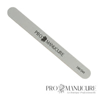 Lime à ongles professionnelle ProManucure grain 180/240 pour ongles naturels et finitions de manucure.