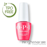 Flacon de vernis semi-permanent OPI GelColor Bright Where I Belong!, formule pro sans TPO ni HEMA.