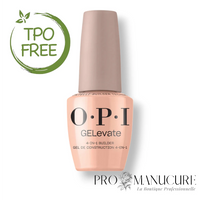 Flacon de gel de construction OPI GELevate For the Fill of It, teinte nude pêche, flacon 15ml formule sans TPO.