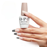 Flacon de gel de construction transparent OPI GELevate OPI'm Flawless, application sur capsules américaines, format 15ml, technologie Intelli-Builder sans TPO.