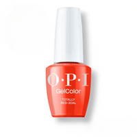 Flacon de vernis semi-permanent OPI GelColor Totally Red-ical, teinte rouge vif, flacon 15ml sans TPO.