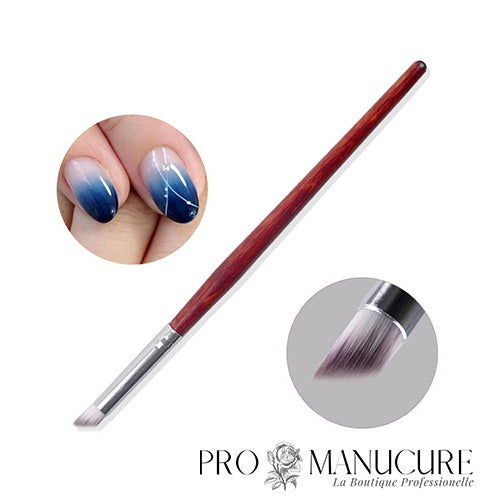Pinceau Éponge Pour Nail Art Baby Boomer - Double Tête Blanc/Mauve - Neuf
