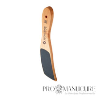 Zoom râpe pieds bois Staleks ABC 10/2 forme courbée ergonomique surface bombée et creusée carbure de silicium pour talons et orteils