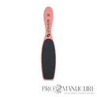 Zoom râpe pieds bois Staleks ABC 20/3 manche ergonomique abrasif minéral pour lissage et polissage pédicure naturelle
