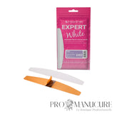 Recharges limes croissant Staleks Pro Expert DFE-42-240W blanc grain 240 lot de 50 pour polissage finition ongles avant pose gel semi-permanent