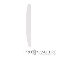 Recharges limes croissant jetables Staleks Pro Expert 42 DFE-42-W blanches adhésives 162 x 24 mm boîte de 50 pour bases MBE-40 SPBE-40 manucure professionnelle