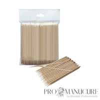 Bâtonnets de buis en bois Staleks Pro DOS-10/100 lot de 100 pour manucure professionnelle nettoyage cuticules