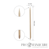 Bâtonnets de buis Staleks Pro Expert DOS-30/100 bois naturel 110 mm lot de 100 pièces à usage unique pour manucure pédicure professionnelle