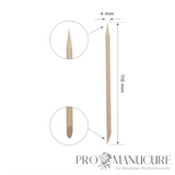 Bâtonnets de buis Staleks Pro Expert DOS-30/100 bois naturel 110 mm lot de 100 pièces à usage unique pour manucure pédicure professionnelle