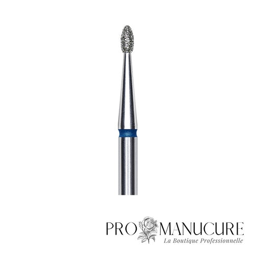 Zoom embout diamant Staleks FA50B016/3.4 forme rounded bud extrémité arrondie sans pointe pour retrait sécurisé ptérygion modelage ongle et zones difficiles d'accès manucure russe