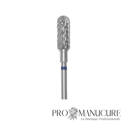 Zoom embout carbure Staleks FT30B050/13 forme cylindre extrémité arrondie pour travail polyvalent ongles artificiels correction repousse et zones étroites manucure pédicurie