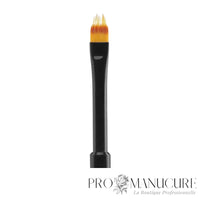 Zoom pinceau gradient Staleks Pro Expert NBE-07 poils synthétiques droits pour French babyboomer et dégradés nail art