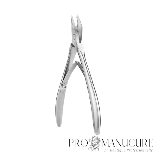 Pince à cuticule Expert Staleks Pro NE-90 lame partie travaillante étroite poignées allongées rivet inversé débutants et professionnels manucure