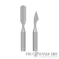 Zoom repousse arrondi large et nettoyeur PE-30/3 Staleks Expert 30 manche massif antidérapant GOI pour cuticule épaisse et bord libre ongle professionnel