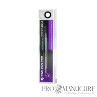 Pack - Outil pédicure double lime Staleks Pro Expert 60 Type 4 PE-60/4 acier inoxydable lime droite et coudée pour traitement ongle incarné professionnel