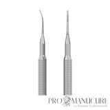 Zoom double embout lime fine droite et lime coudée PE-60/4 Staleks Expert 60 manche cannelé pour ongle incarné sillon latéral pédicure médicale