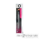 Pack - Pousseur manucure Staleks Pro Expert 90 Type 5 PE-90/5 double embout pousseur biseauté et droit rectangulaire acier inoxydable manche cannelé pour manucure pédicure professionnelle