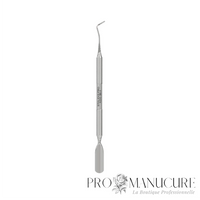 Outil podologique double embout Staleks Pro Podo 20 Type 1 PP-20/1 curette et repousse-cuticule arrondi pour pédicure professionnelle