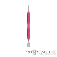 Pousseur cuticules Staleks Pro UNIQ 10 Type 2 PQ-10/2 Gummy manche silicone hypoallergénique pousseur arrondi étroit et pousseur biseauté pour manucure pédicure professionnelle