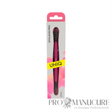 Pack - Pousseur cuticules Staleks Pro UNIQ 10 Type 2 PQ-10/2 Gummy manche silicone hypoallergénique pousseur arrondi étroit et pousseur biseauté pour manucure pédicure professionnelle