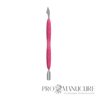 Large - Pousseur cuticules Staleks Pro UNIQ 10 Type 3 PQ-10/3 Gummy manche silicone hypoallergénique pousseur arrondi étroit et hachette pour manucure russe pédicure professionnelle