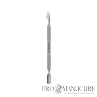 Repousse-cuticule double embout Staleks Pro Smart 50 Type 2 PS-50/2 acier inoxydable repousse arrondi et lame droite manucure pédicure professionnelle