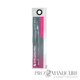 Pack - Repousse-cuticule double embout Staleks Pro Smart 50 Type 2 PS-50/2 acier inoxydable repousse arrondi et lame droite manucure pédicure professionnelle