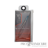 Pack - Micro-ciseaux Staleks Pro Expert 90 Type 2 SE-90/2 modelage sourcils manches allongés tweezers-style lame 15 mm acier AISI 420 pour esthétique professionnelle