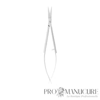 Micro-ciseaux Staleks Pro Expert 90 Type 2 SE-90/2 modelage sourcils manches allongés tweezers-style lame 15 mm acier AISI 420 pour esthétique professionnelle
