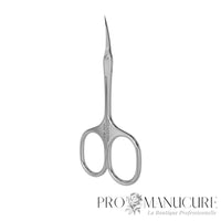 Large- Ciseaux cuticules Staleks Pro UNIQ 10 Type 3 SQ-10/3 Ballerina lames fines effilées surface satinée mate pour manucure professionnelle élégante