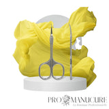 Ciseaux cuticules Staleks Pro UNIQ 10 Type 3 SQ-10/3 Ballerina lames fines effilées surface satinée mate pour manucure professionnelle élégante