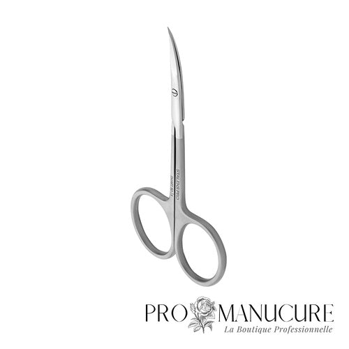 Ciseaux à cuticule Staleks Pro Smart 10 Type 3 SS-10/3 acier inoxydable lames droites étroites 22mm anneaux classiques manucure pédicure professionnelle