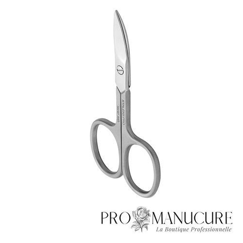 Ciseaux manucure pédicure Staleks Pro Smart 30 Type 1 SS-30/1 acier inoxydable lames larges courbées anneaux classiques pour cuticule et ongle naturel