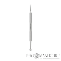 Outil cosmétologique double Staleks Pro Expert 20 Type 4 ZE-20/4 cuillère UNO et aiguille de Vidal acier AISI 420 pour nettoyage peau professionnel cabine esthétique