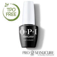 Vernis Semi Permanent OPI - Black Onyx (Lady in Black) 15ML - Sans TPO