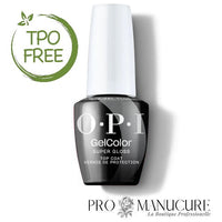 Vernis Semi Permanent OPI - Super Gloss Top Coat 15ml - Vegan, Sans HEMA, Sans TPO