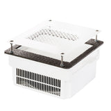 TERI 800 - Aspirateur Ongles Encastrable - 100W Réels - Garantie 5 Ans - Blanc & Grille Blanche