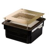 TERI 800 - Aspirateur Ongles Encastrable - 100W Réels - Garantie 5 Ans - Noir & Grille Dorée
